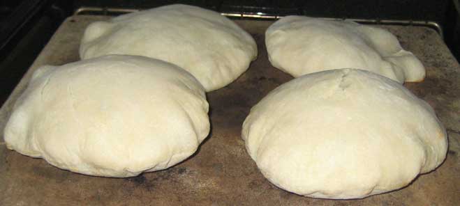 Pitas in the Oven Pitas in the Oven