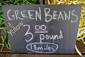 Green and Yellow Beans, 18 miles Green and Yellow Beans, 18 miles