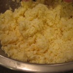 Early stages of the dough