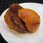 Sausage & Buñuelo Sandwich