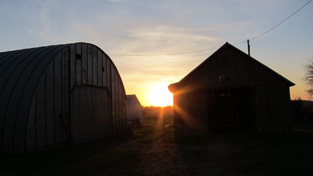 Sunset at the Machine Shed