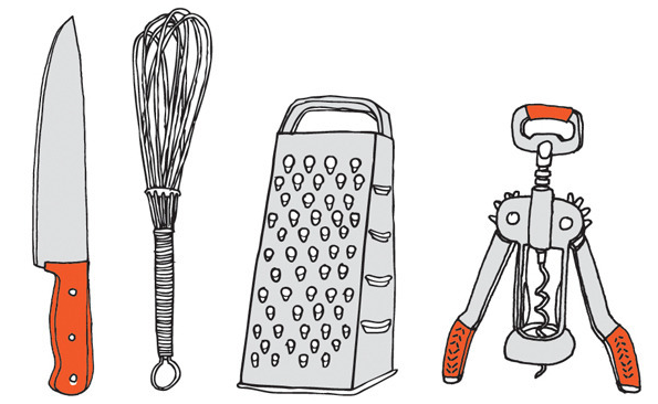kitchen utensil temporary tattoos
