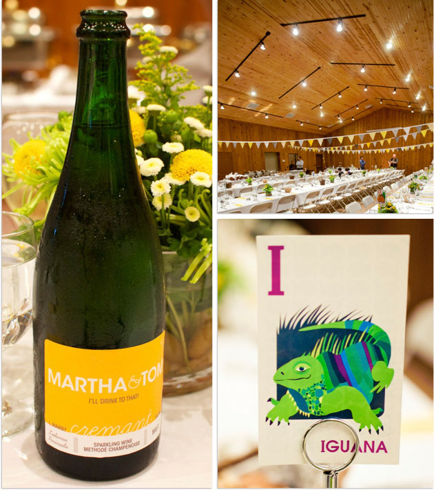wedding details inside the Carriage House