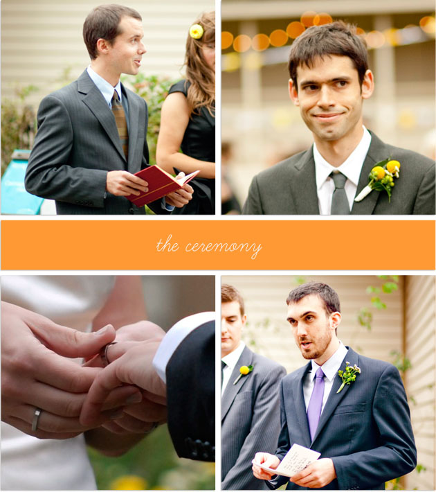 scenes from the ceremony