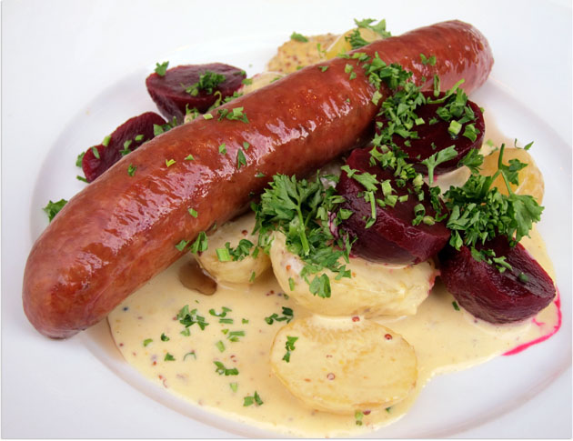 sausage at Rolf's Kök sausage at Rolf's Kök